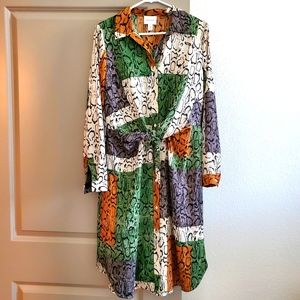 Nine West Multicolored snake print dress